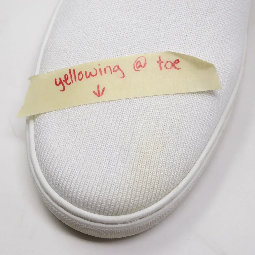 Rothy's Womens The Original Sneaker Bright White Slip On Shoes Size 10
